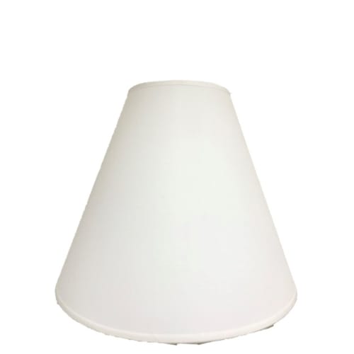 Lampshades Inc. Round Hardback Lampshade, 6" Top x 14" Bottom x 12" Slant Height, White